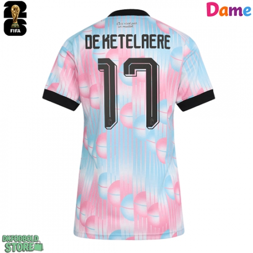 Belgien Charles De Ketelaere #17 Replika Udebanetrøje Dame VM 2026 Kortærmet